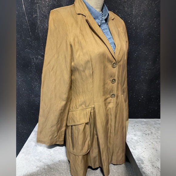 CAbi Lightweight Trench Tan Size Medium - Picture 1 of 11
